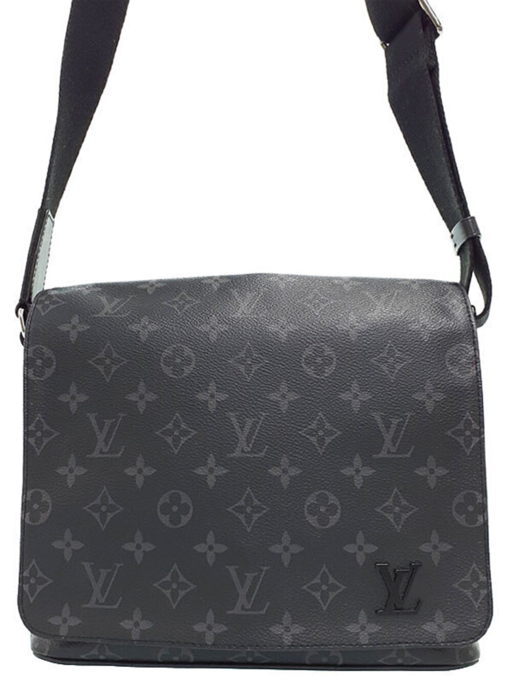 Louis Vuitton Monogram Eclipse Black District NM Shoulder Bag